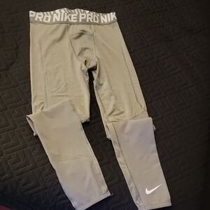 Nike Kids Pro Gray Leggings